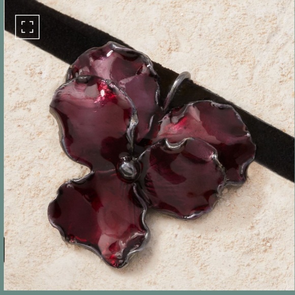 Madina Visconti Panzè Choker in Silver with Cherry - Picture 2 of 4